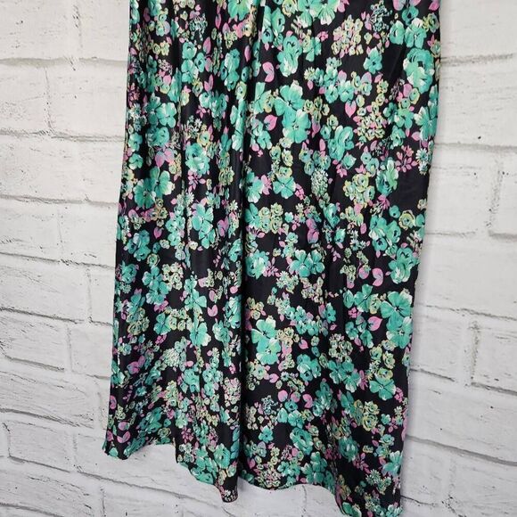 ASOS Design Womens Multicolor Puff Sleeves Floral Print Midi Tea Dress Size 10 - Picture 4 of 16